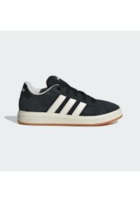 Adidas - Buty Grand Court 00s Kids. Kolor: biały, wielokolorowy, czarny, brązowy. Materiał: tworzywo sztuczne, materiał