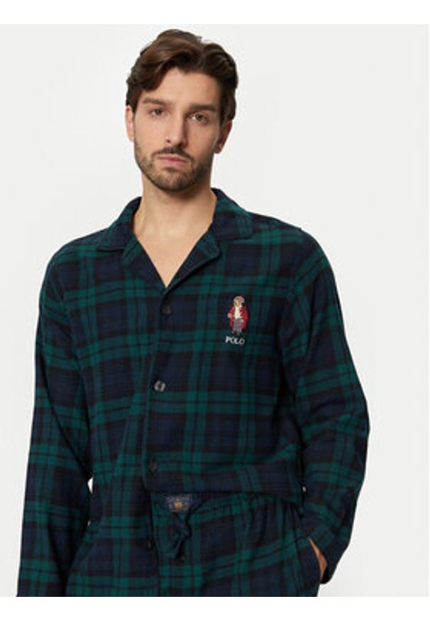 Polo Ralph Lauren Piżama 714915985002 Zielony Regular Fit. Kolor: zielony. Materiał: bawełna
