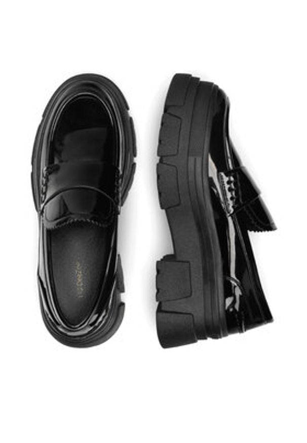 DeeZee Loafersy 62069-1 Czarny. Kolor: czarny. Materiał: materiał, syntetyk