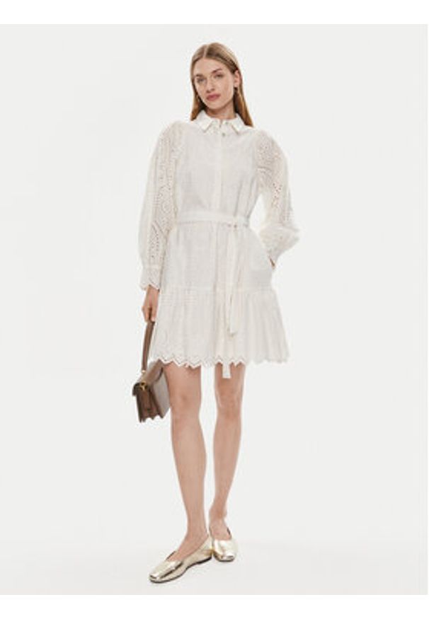 YAS Sukienka letnia Holi 26030709 Biały Loose Fit. Kolor: biały. Materiał: bawełna. Sezon: lato