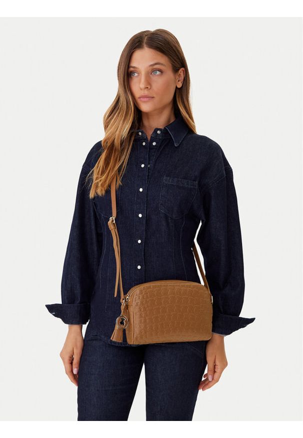 Tous - TOUS Torebka Bandolera Sherton 2000839143 Brązowy. Kolor: brązowy. Materiał: skórzane