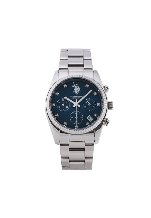 U.S. Polo Assn. Zegarek Amelie USP8320BL Srebrny. Kolor: srebrny