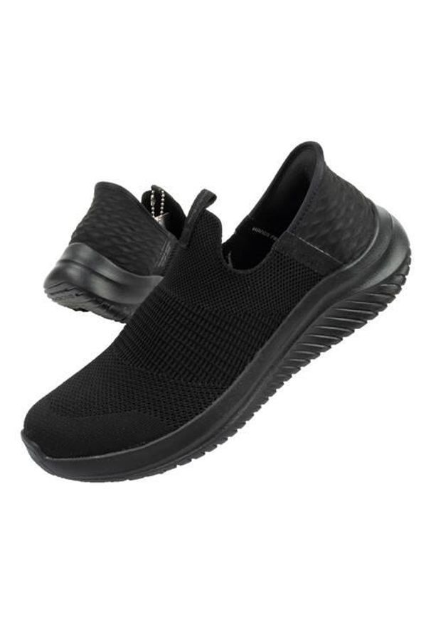 skechers - Buty do chodzenia damskie Skechers 403844LB. Kolor: czarny. Materiał: materiał, syntetyk. Szerokość cholewki: normalna. Sport: turystyka piesza