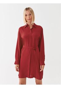 Marella Sukienka koszulowa Ignaro 2332260537200 Czerwony Regular Fit. Kolor: czerwony. Materiał: wiskoza. Typ sukienki: koszulowe #1