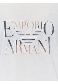 Emporio Armani T-Shirt EW000616 AF12187 U1131 Biały Loose Fit. Kolor: biały. Materiał: wiskoza