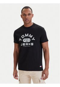 Tommy Jeans T-Shirt DM0DM22551 Czarny Regular Fit. Kolor: czarny. Materiał: bawełna #1