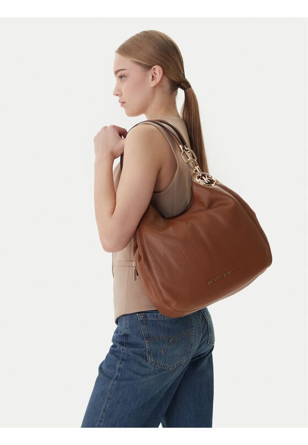 MICHAEL Michael Kors Torebka Lillie 30T9G0LE3L Brązowy. Kolor: brązowy. Materiał: skórzane