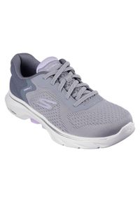 skechers - Buty sportowe damskie Skechers Summits-New Daily Slip-ins. Kolor: fioletowy, szary, wielokolorowy. Materiał: materiał. Szerokość cholewki: normalna