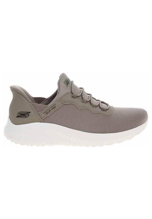 skechers - Buty do chodzenia damskie Skechers 117500TPE. Zapięcie: sznurówki. Kolor: szary. Materiał: materiał. Szerokość cholewki: normalna. Sport: turystyka piesza