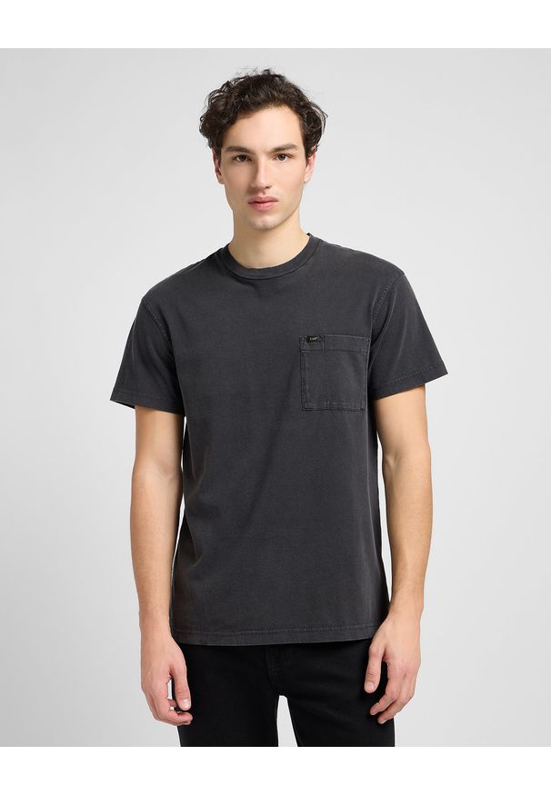 Lee - MESKA KOSZULKA LEE RELAXED POCKET TEE WASHED BLACK 112334746