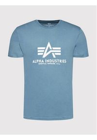 Alpha Industries T-Shirt Basic 100501 Niebieski Regular Fit. Kolor: niebieski. Materiał: bawełna #3