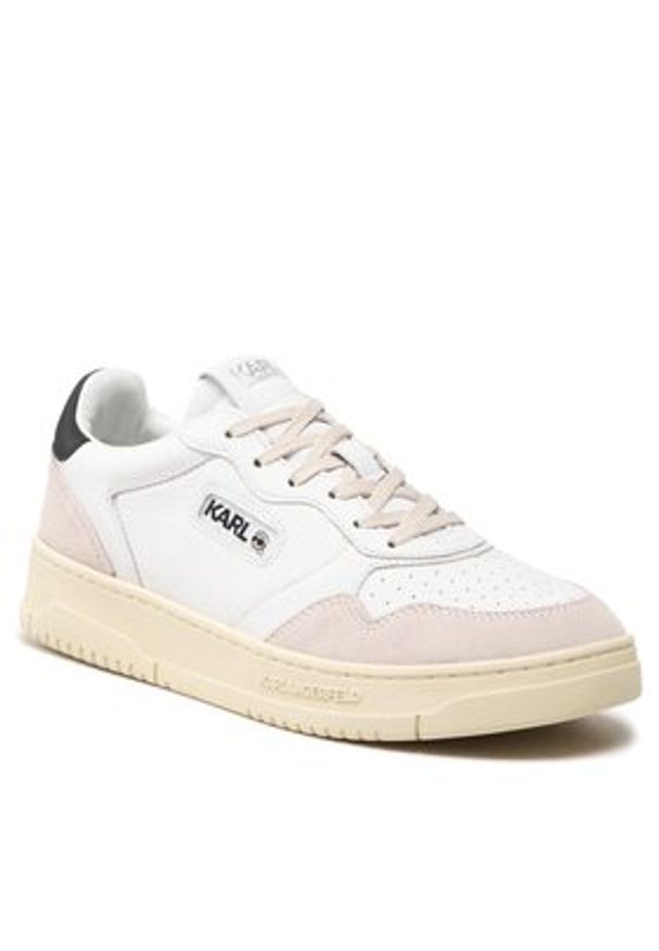 Karl Lagerfeld - KARL LAGERFELD Sneakersy KL53020 Biały. Kolor: biały. Materiał: skóra