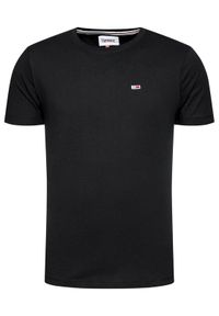 Tommy Jeans T-Shirt Tjm Classic DM0DM09598 Czarny Regular Fit. Kolor: czarny. Materiał: bawełna