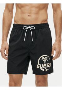 Guess Szorty kąpielowe F6GT01 WN162 Czarny Regular Fit. Kolor: czarny. Materiał: syntetyk #1
