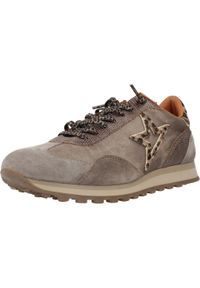 QUERCETTI - Buty CETTI C1259SRA INV26 Brązowy. Kolor: beżowy. Materiał: tkanina, skóra. Styl: sportowy