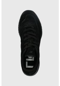 4f - 4F sneakersy zamszowe kolor czarny. Nosek buta: okrągły. Zapięcie: sznurówki. Kolor: czarny. Materiał: zamsz