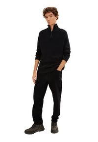 Tom Tailor Denim Sweter 1033779 Czarny Regular Fit. Kolor: czarny. Materiał: bawełna, denim #3