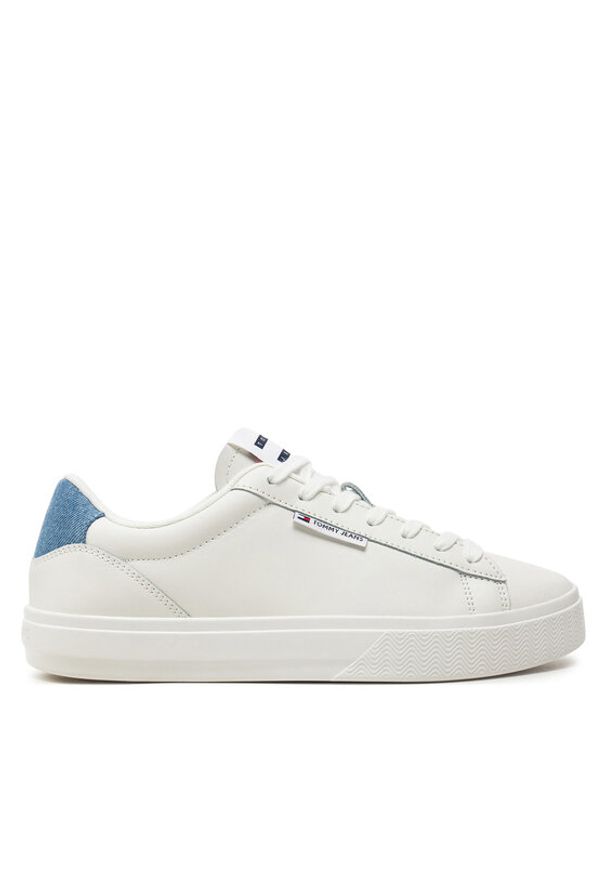 Tommy Jeans Sneakersy Tjw Cupsole Sneaker Denim EN0EN02652 Écru. Materiał: skóra