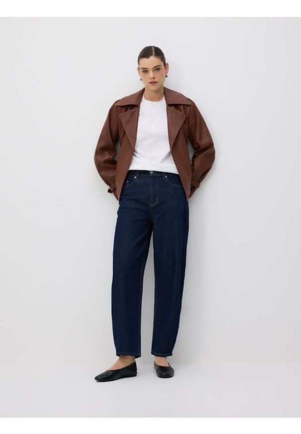 Reserved - Jeansy barrel leg - indigo jeans