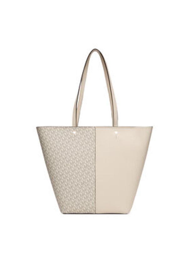 MICHAEL Michael Kors Torebka Flora 30T5GFFT3B Beżowy. Kolor: beżowy. Materiał: skórzane