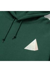Bluza turystyczna męska HUF Discover z kapturem. Typ kołnierza: kaptur. Kolor: zielony. Materiał: bawełna, poliester