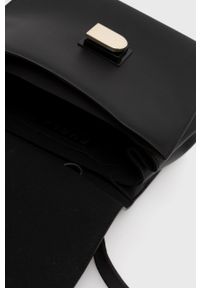 Furla torebka skórzana kolor czarny. Kolor: czarny. Materiał: skórzane #3