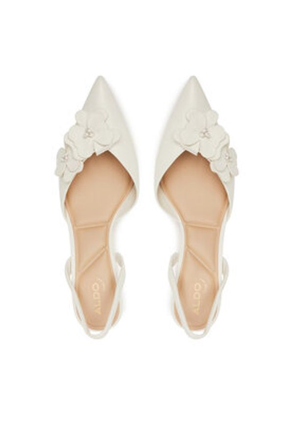 Aldo Sandały Leilania 13966836 Biały. Kolor: biały. Materiał: skóra