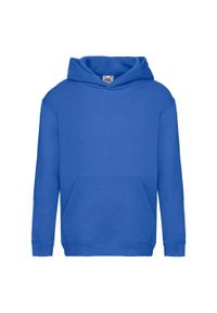 FRUIT OF THE LOOM - Bluza Z Kapturem Premium Dla Dzieci. Typ kołnierza: kaptur. Kolor: niebieski