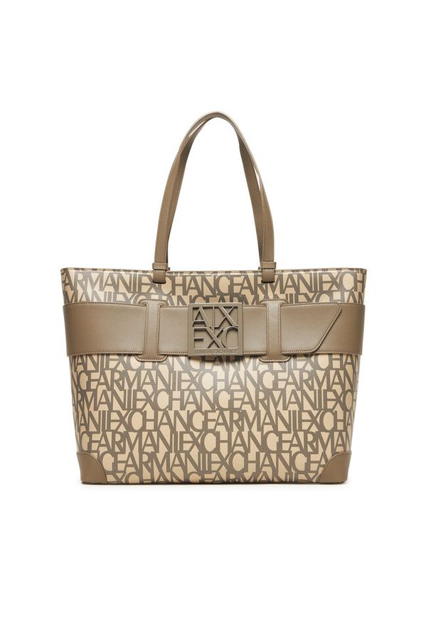 Torebka Armani Exchange. Kolor: beżowy
