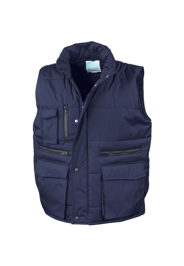 RESULT - Kamizelki puchowe Result Matelassé Ripstop. Kolor: niebieski. Materiał: puch