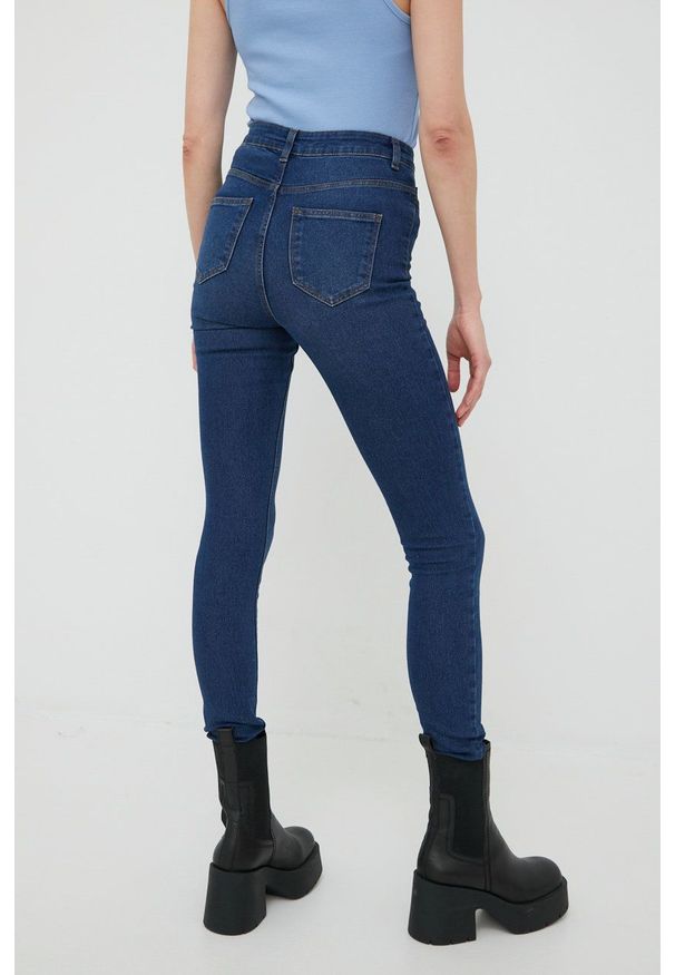 Noisy may - Noisy May jeansy damskie high waist. Stan: podwyższony. Kolor: niebieski