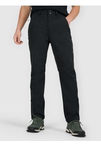 4f - 4F Spodnie trekkingowe membrana 5000 męskie - czarne S. Kolor: czarny. Materiał: skóra, materiał. Technologia: Primaloft. Sport: turystyka piesza, wspinaczka #2