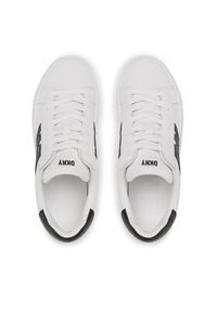 DKNY Sneakersy Abeni Lace Up Sneaker K1300916 Biały. Kolor: biały. Materiał: skóra #4