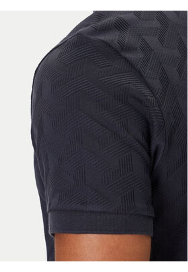 BOSS Polo Mirror QZ 50548653 Granatowy Relaxed Fit. Typ kołnierza: polo. Kolor: niebieski. Materiał: bawełna