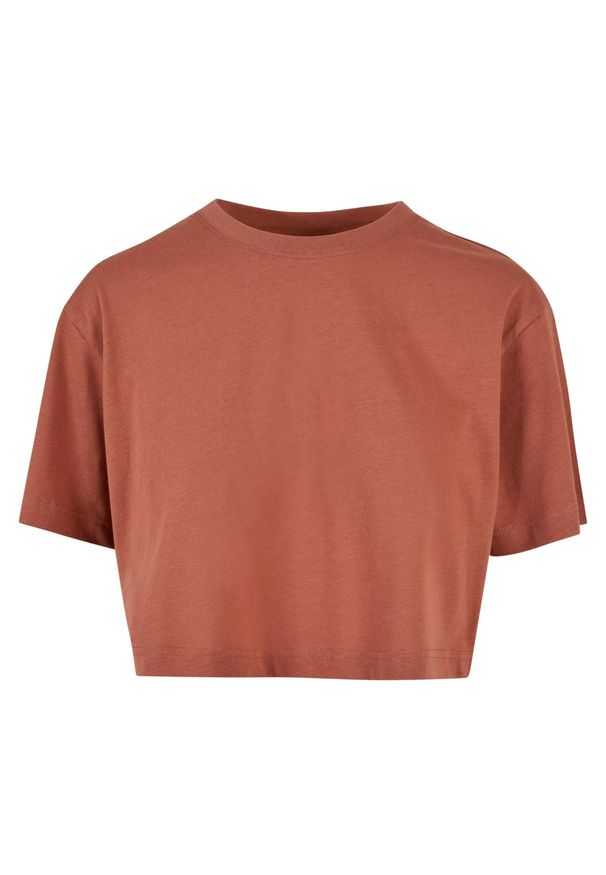 Urban Classics - Krótka Koszulka Damska Oversize Crop. Kolor: żółty, pomarańczowy, wielokolorowy. Długość: krótkie. Sport: turystyka piesza