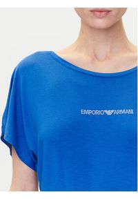 Emporio Armani Sukienka codzienna EW000783 AF12192 UA012 Niebieski Regular Fit. Okazja: na co dzień. Kolor: niebieski. Materiał: wiskoza. Typ sukienki: proste. Styl: casual #4