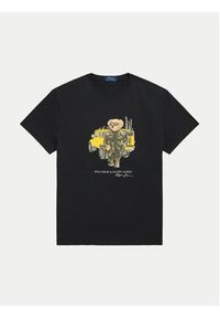 Polo Ralph Lauren T-Shirt 710854497043 Czarny Regular Fit. Typ kołnierza: polo. Kolor: czarny. Materiał: bawełna #4
