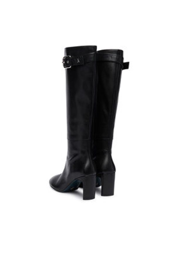 Patrizia Pepe Kozaki 8Y0137 L048 Czarny. Kolor: czarny. Materiał: skóra