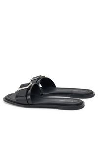 Calvin Klein Klapki Flat Slide W/Buckle - Lth HW0HW02490 Czarny. Kolor: czarny. Materiał: skóra #6