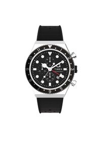 Timex Zegarek Q Timex Three Time Zone Chronograph TW2V70000 Czarny. Kolor: czarny