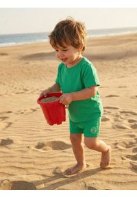 Sinsay - Kąpielówki z naszywką - zielony. Kolor: zielony. Wzór: aplikacja