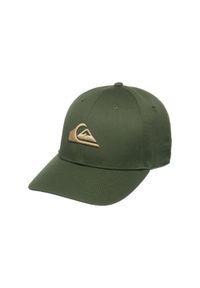 Quiksilver - Czapka dla Mężczyzn DECADES Brązowy. Kolor: zielony. Materiał: materiał, poliester, bawełna. Wzór: haft