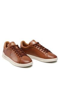 Polo Ralph Lauren Sneakersy Hrt Ct II 809845110005 Brązowy. Kolor: brązowy. Materiał: skóra