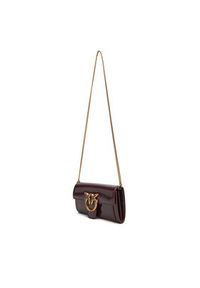 Pinko - PINKO Torebka Love One Wallet C PE25 PLTT 100062 A1UV Bordowy. Kolor: czerwony. Materiał: skórzane #4