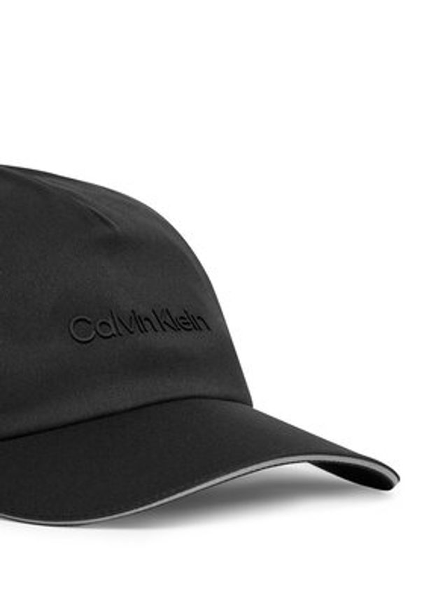 Calvin Klein Czapka z daszkiem Micro Twill W Silicone Trucker LV04D5079G Czarny. Kolor: czarny. Materiał: poliester