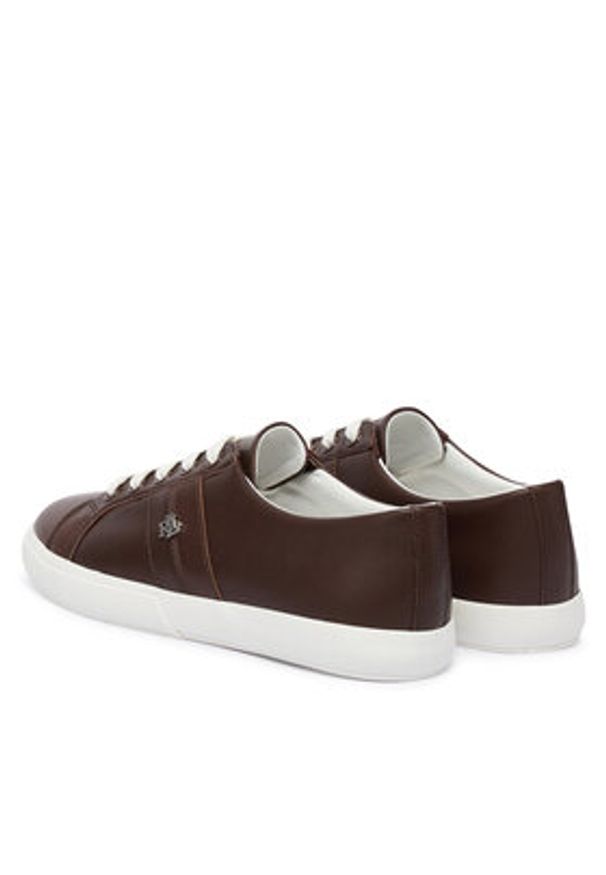 Lauren Ralph Lauren - LAUREN RALPH LAUREN Sneakersy Janson II 802P02448001 Brązowy. Kolor: brązowy. Materiał: skóra