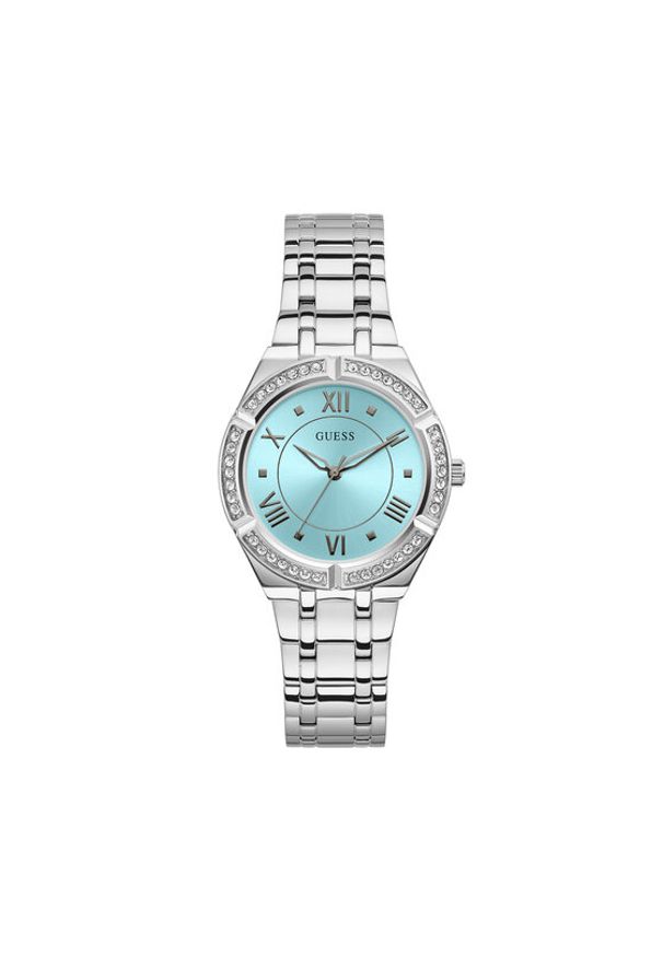 Guess Zegarek Cosmo GW0033L7 Srebrny. Kolor: srebrny