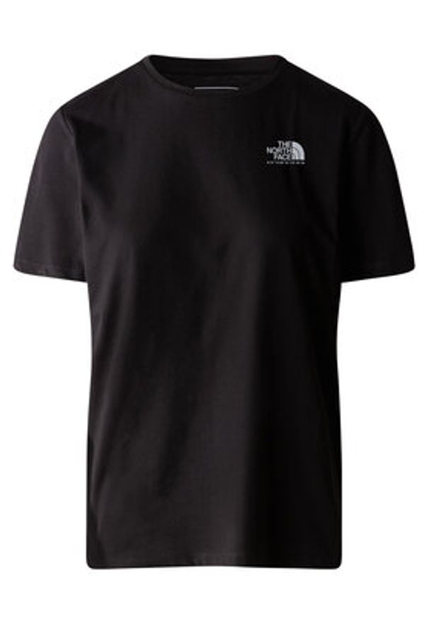 The North Face T-Shirt Foundation Graphic NF0A86XN Czarny Regular Fit. Kolor: czarny. Materiał: syntetyk, bawełna