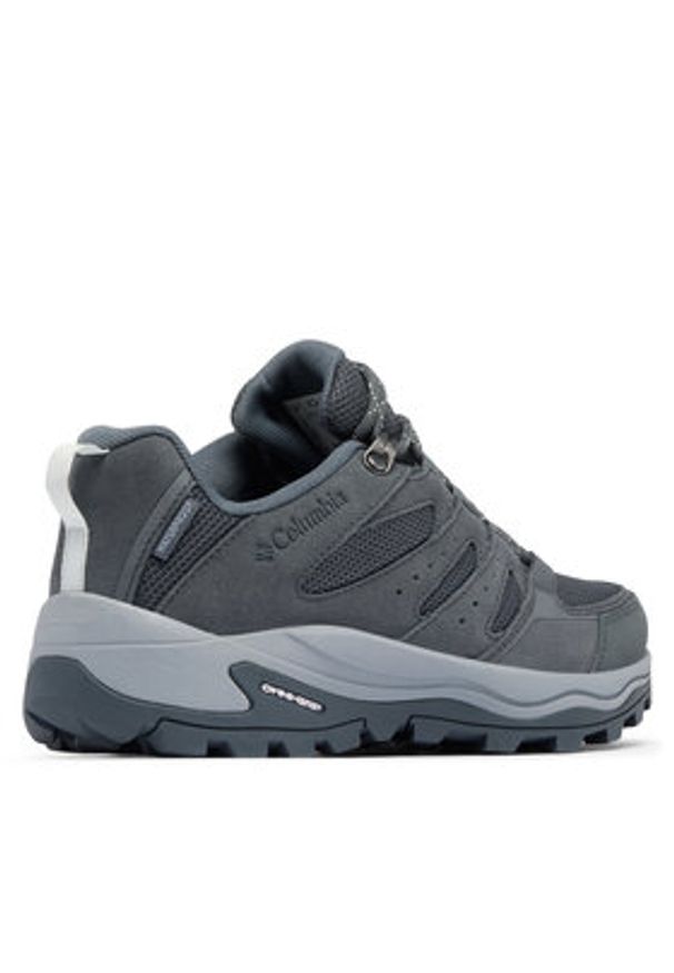 columbia - Columbia Trekkingi Redmond IV Low Waterproof 2128741 Szary. Kolor: szary. Materiał: skóra, zamsz