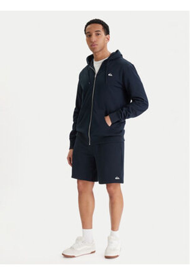 Quiksilver Bluza EQYFT04952 Granatowy Regular Fit. Kolor: niebieski. Materiał: syntetyk, bawełna